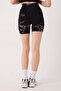 Seamless Sports Shorts Tie-Dye Patterned Stitch-Free Push up Effect Flexible and Shaping / Sculpting Leggings - 3