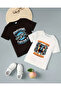 Cappuccino Assasino/Bombardino Crocodilo Printed 2-Piece T-Shirt Set for Kids