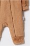 Winter Sweet Double Zipper Hooded Plush Baby Jumpsuit - 3