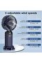 Handheld Fan 3000mAh Rechargeable Mini USB Fan –5 Speed Portable Folding Desk Fan with Power Display - 7
