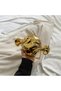 Vintage Metallic Gold Candy Shaped Shiny Mirror Clutch Bag - 3