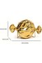 Vintage Metallic Gold Candy Shaped Shiny Mirror Clutch Bag - 5
