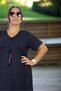 Fullly Flexible Lycra Cotton Fabric Short Sleeve V-Neck Cotton Viscose Plus Size Dress with Bead Detail - 7