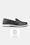 Women's Gray Patent Leather Genuine Natural Leather Loafer Shoes, Number 36-41