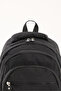 Premium Waterproof Crinkle Fabric High School and Middle School Backpack + Keychain Black - 4