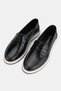 Women's Black Patent Leather Genuine Natural Leather Number 36-41 Loafer Shoes - 2