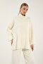 40938 - Stylish Comfortable Knitwear Fisherman Collar Top and Bottom Set - 6
