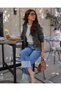 Women's Hair Knit Buttoned Casual Long Sleeve Knitwear Cardigan Anthracite - 4