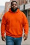 3 Yarn Combed Cotton Unisex Hooded Oversized Sweatshirt