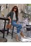 Women's Hair Knit Buttoned Casual Long Sleeve Knitwear Cardigan Anthracite - 5