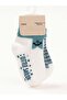 Baby Boy Cotton Patterned 2-Piece Sock Set - 4