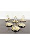 Alya Real Gold Tea Set 18 Pieces with Teaspoons and Detailing - 4