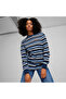 Mens DOWNTOWN 180 Striped T-Shirt - Blue - 2