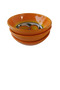 Handmade Set of 3 13 cm Ceramic Snack Bowls, Sauce Bowls and Jam Bowls - 7