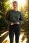 Women's Oversize Winter Loose Khaki Sweatshirt - 6