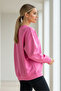 Women's Oversize Winter Loose Pink Sweatshirt - 7