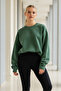 Women's Oversize Winter Loose Green Sweatshirt