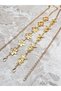 Gold Star Daisy Figured Women's Belt, Waist Belt, Chain Belt, Pantalon Belt. - 4