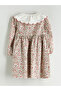 Create Your Style from UZG Store | Girls' Floral Dress with Peter Pan Collar - 2