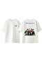 Friends Series 1 Design Back Printed Cotton White Oversize T-Shirt