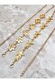 Gold Star Daisy Figured Women's Belt, Waist Belt, Chain Belt, Pantalon Belt.
