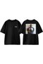 Drake Ataturk Design Back Printed Cotton Black Oversize T-Shirt