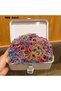 100-Piece Durable Daily Use Elastic Hair Rubber Band Braided Hair Clip Elastic Colorful Rubber Band Set - 4