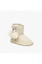 Pom Pom Accent Ankle Boots with Zip Closure - 2