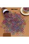 100-Piece Durable Daily Use Elastic Hair Rubber Band Braided Hair Clip Elastic Colorful Rubber Band Set - 3