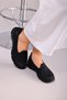 Women's Black Orthopedic Sole Ballet Casual Shoes Mother Shoes Classic Shoes - 7
