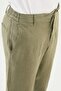 Straight Slim Fit 100% Linen Men's Trousers Khaki - 38300.25Y - 2