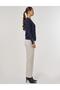 Accessory Buttoned Knitwear Sweater Navy Blue - 6