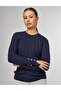 Accessory Buttoned Knitwear Sweater Navy Blue