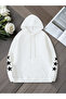 Star Moon Patterned Women's Hoodie - 2