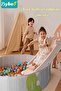Foldable Ocean Ball Pit Pool, Children's Playground Pad, 100*100cm Tent House for Kid, Soft Baby Pla - 3