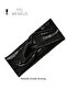 Metallic Black Color Premium Women's Hair Band Bandana - 5