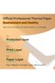 A4 Thermal Paper, 210 x 297 mm for A40, Brother PocketJet PJ762/PJ763MFi, HPRT MT8 - 4
