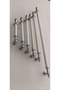 Roma North 224 mm White-Chrome Luxury Modern Drawer Cabinet Cloakroom Furniture Handles - 6