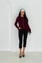 Ruffled Crew Neck Soft Textured Knitwear Cardigan Aw25Hi0009 - 2