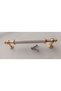 Roma North 192 mm White-Gold Luxury Modern Drawer Cabinet Cloakroom Furniture Handles - 7