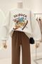 3 Yarn Combed Cotton Skiduck Printed Unisex Sweatshirt