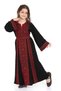Hijab Dress Children's Palestinian Traditional Embroidered Girl's Dress Gold