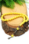 Yellow Color Globe Cut Drop Imitation Beirut Powder Amber Prayer Beads 201024492 - 3
