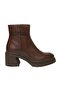 D25Kb-8470 Daily Heeled Brown Women's Boots - 2