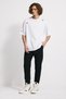 Oversize Fit Heavy Jersey Embroidered T-Shirt - White - 100% Cotton - 4