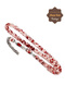 Silver Tassel Fire Amber Prayer Beads with Red Particles 201024499