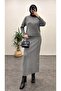 42002 - Stylish Comfortable Knitwear Skirt Sweater Women's Set - 2