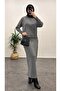 42002 - Stylish Comfortable Knitwear Skirt Sweater Women's Set