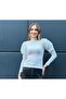 Women's Balloon Sleeve, Crepe Fabric Blouse. - 3