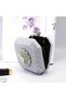 Vintage Glitter Mini Shoulder Bag for Women – Silvery Grey with Kiss Lock Closure, Chain Strap & R - 3